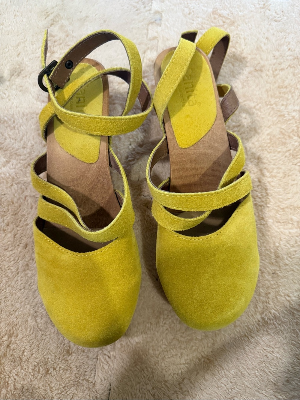 Sanita Yellow Clogs